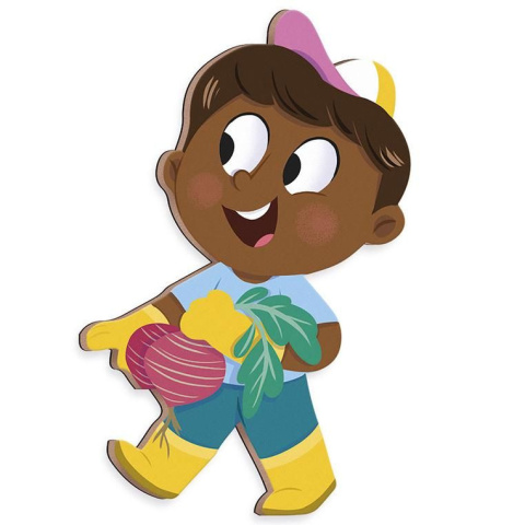 Janod Magnetyczna układanka W ogródku Magneti'stories 3+