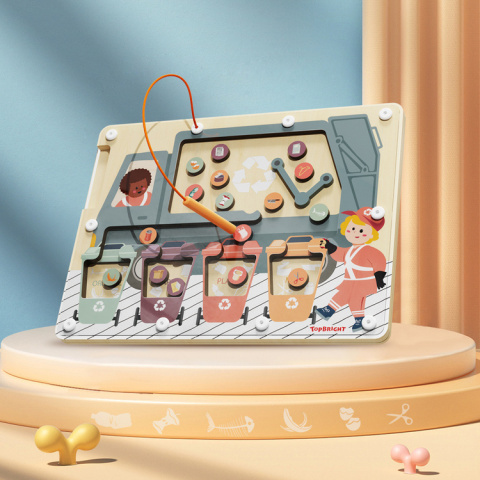 Topbright Układanka magnetyczna | Segregowanie śmieci