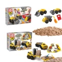 ART CRAFT Dwa zestawy piasku kinetycznego - z pojazdami budowy + Twórz, buduj, rozbieraj