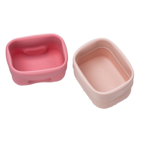 B.box Silikonowe pojemniczki na przekąski 2 szt | Berry