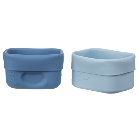 B.box Silikonowe pojemniczki na przekąski 2 szt | Ocean