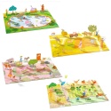Djeco Naklejki wielokrotnego użytku 3D FARMA