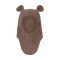 HUTTELiHUT Czapka Kominiarka Wełna Merino TEDDY | Brown Melange