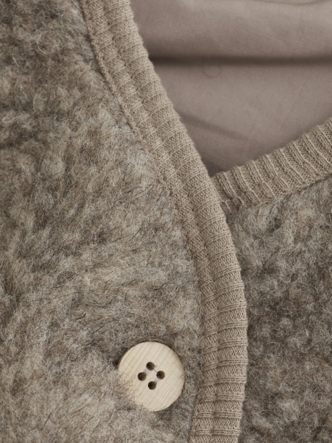 Huttelihut wełniana kamizelka dla dzieci | Camel Melange