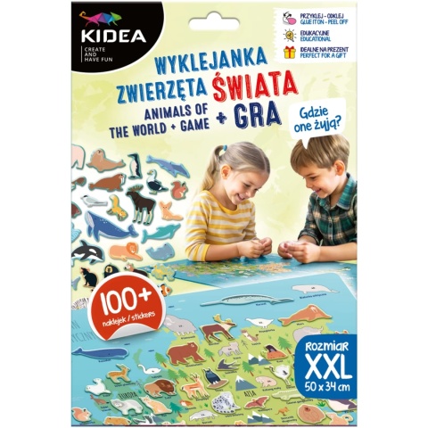 Kidea Wyklejanka gra - Gdzie one żyją? | Zwierzęta świata