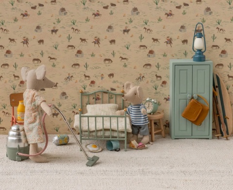 Maileg Łóżko pojedyncze vintage | Miętowe