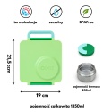OMIE Omiebox lunchbox z termosem | Apple Green