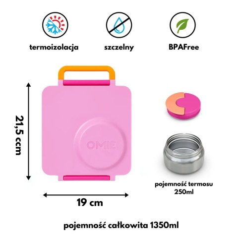 OMIE Omiebox lunchbox z termosem | Pixie Pink
