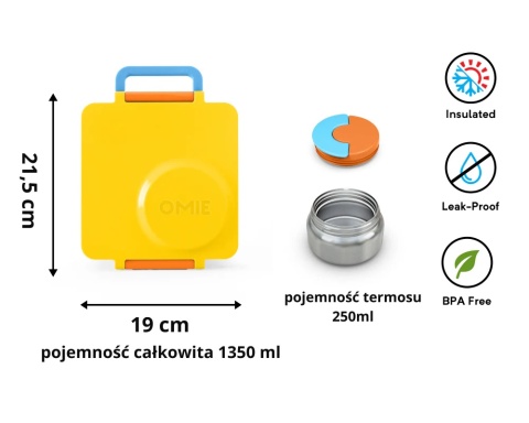 OMIE Omiebox lunchbox z termosem | Sunshine
