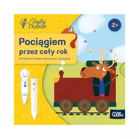 Albi Mini książka Pociągiem przez cały rok 2+