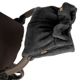 ZAFFIRO Mufki dwuczęściowe do wózka WEŁNA Premium Sierra | anthracite