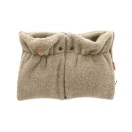 ZAFFIRO Mufki dwuczęściowe do wózka WEŁNA Premium Sierra | brown