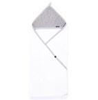 ZAFFIRO Okrycie kąpielowe 100×100 cm bawełna | Grey leaves