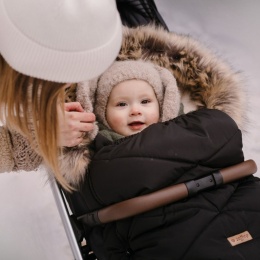 ZAFFIRO Regulowany śpiwór z torbą GrowUP Aspen 0-36m black