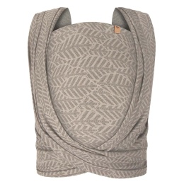 Zaffiro Chusta wiązana tkana do noszenia dzieci - beige leaves