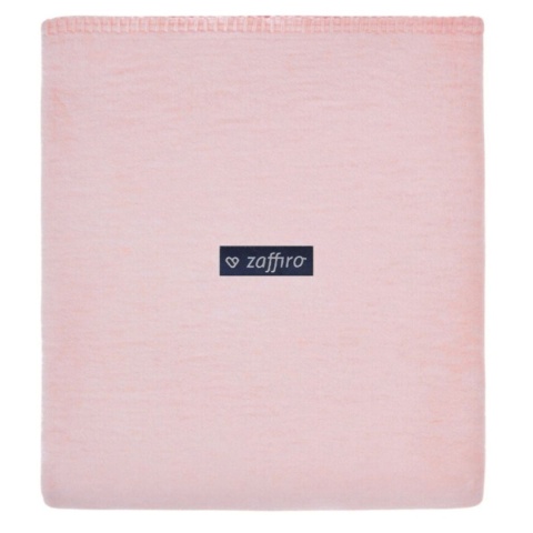 Zaffiro Kocyk bawełniany dziecięcy do wózka - różowy