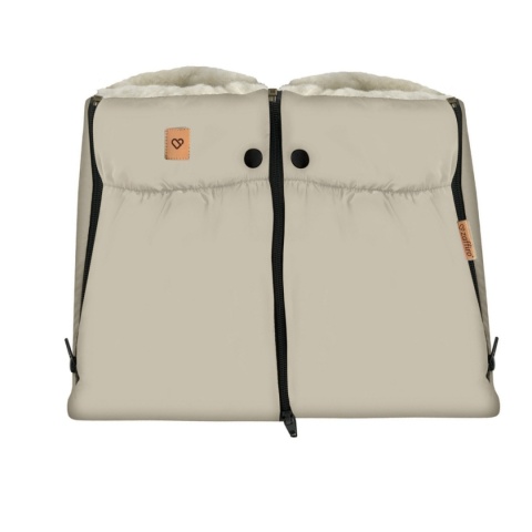 Zaffiro Mufki do wózka dwuczęściowe aspen wełna + Vanilla