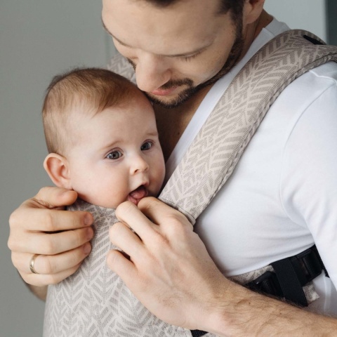 Zaffiro Nosidełko CITY - beige leaves