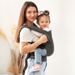 Zaffiro Nosidełko CITY - graphite anthracite leaves