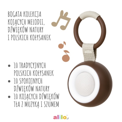 Alilo CocoNap W1 - odtwarzacz MP3 i lampka do karmienia | kokos