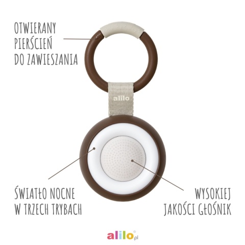 Alilo CocoNap W1 - odtwarzacz MP3 i lampka do karmienia | kokos