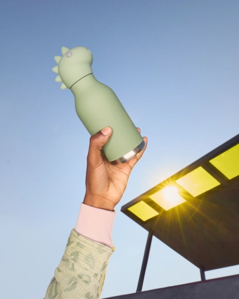 Asobu Butelka termiczna ze słomką Bestie | Dinozaur 460 ml