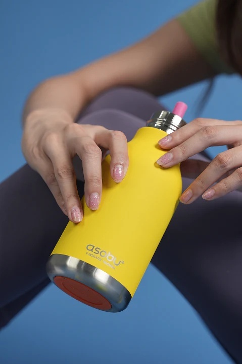 Asobu Butelka termiczna ze słomką Bestie | Kaczuszka 460 ml