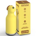 Asobu Butelka termiczna ze słomką Bestie | Pies Żółty 460 ml