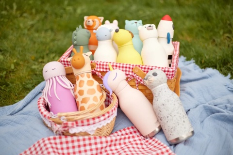 Asobu Butelka termiczna ze słomką Bestie | Rakieta 460 ml