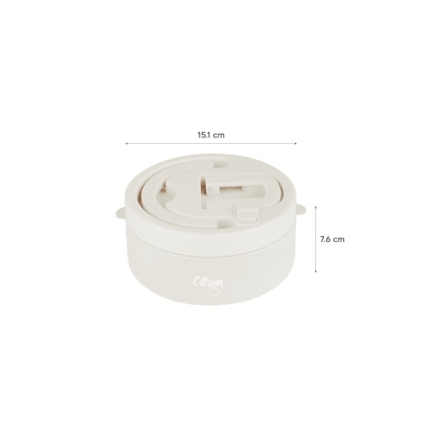 Citron Termos Obiadowy z Podziałką 400ml | Black