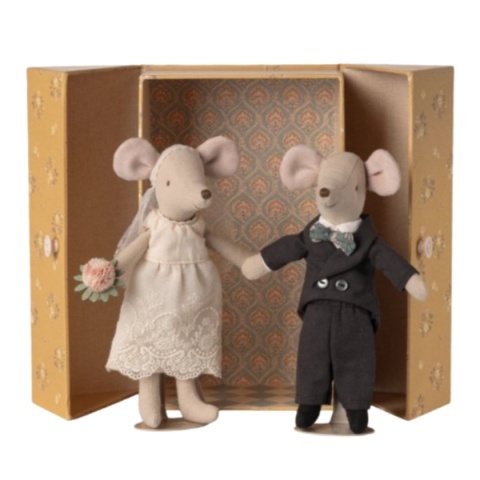 Maileg Para myszy weselnych w pudełku | mama i tata