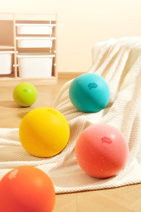 Mideer Cicha puszysta piłka | Tropikalny pomarańczowy