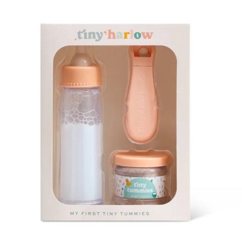 Tiny Harlow Zestaw Tiny Tummies Magiczna butelka i słoiczek