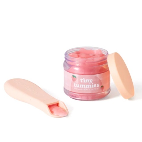 Tiny Harlow Zestaw Tiny Tummies Słoiczek i Łyżeczka | Truskawka