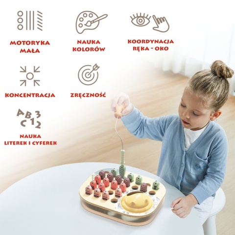 Topbright Łowimy rybki ABC gra zręcznościowa na magnes – nauka liter 24 mies.+