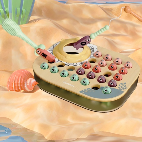 Topbright Łowimy rybki ABC gra zręcznościowa na magnes – nauka liter 24 mies.+