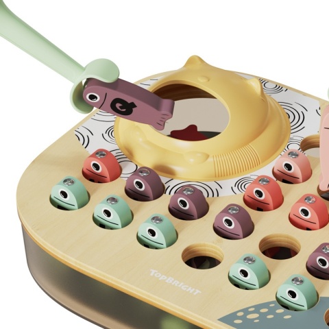 Topbright Łowimy rybki ABC gra zręcznościowa na magnes – nauka liter 24 mies.+