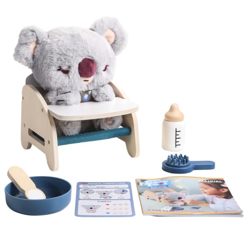 Topbright Pluszowa zabawka interaktywna Baby Koala | Zestaw edukacyjny opiekuna koali 36m+