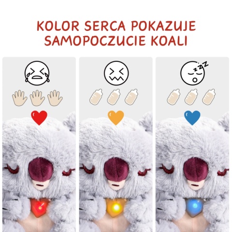 Topbright Pluszowa zabawka interaktywna Baby Koala | Zestaw edukacyjny opiekuna koali 36m+