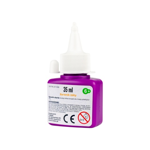 Tuban Barwnik żółty do zabaw sensorycznych i slime 35ML | bezpieczny skład