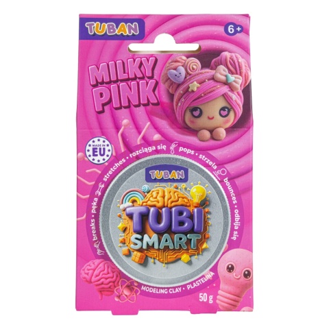 Tuban TUBI SMART magiczna plastelina | MILKY PINK 50 g
