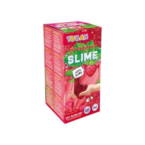 Tuban Zestaw do robienia slime DIY | truskawka