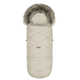 ZAFFIRO Komplet Śpiworek GrowUP + mufki Aspen wełna premium | vanilla