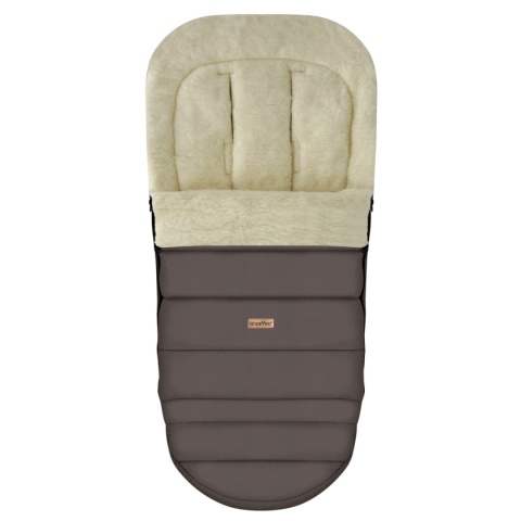 ZAFFIRO Komplet Śpiworek iGrow + mufki Nordico wełna premium | taupe