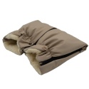 ZAFFIRO Mufki dwuczęściowe do wózka wełna basic Nordico | beige