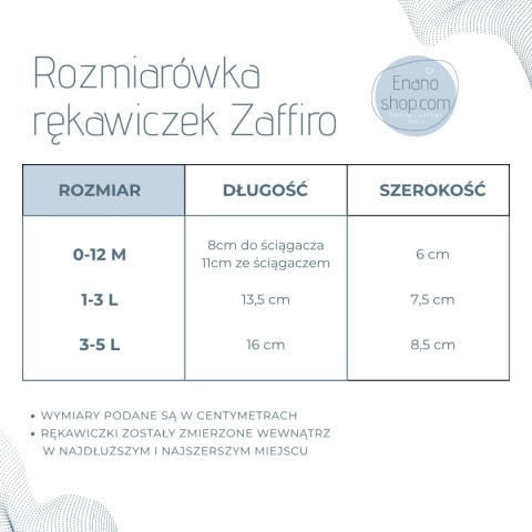 Zaffiro Rękawiczki dziecięce Wełna premium 0-12m Beige