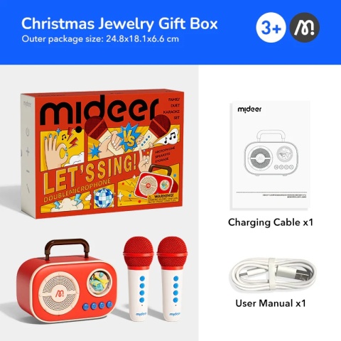 mideer Podwójny zestaw karaoke