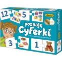 Adamigo Poznaję literki + Poznaję cyferki | zestaw puzzli edukacyjnych - gier planszowych