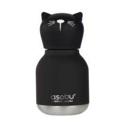 Asobu Butelka termiczna Mini Bestie | Czarny Kot 200 ml