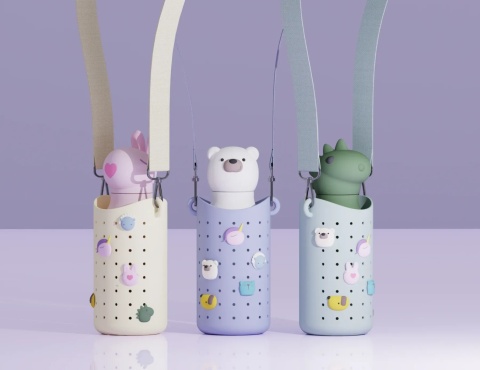 Asobu Etui na butelkę z paskiem Bestie Sling Asobu | zielone